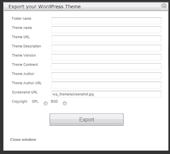 Export to WordPress